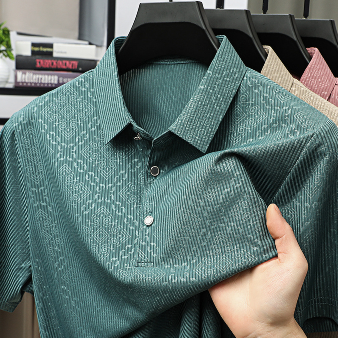 Lightweight Pattern Polo by Haven Hills | 50% extra off - 2nd and 3th polo