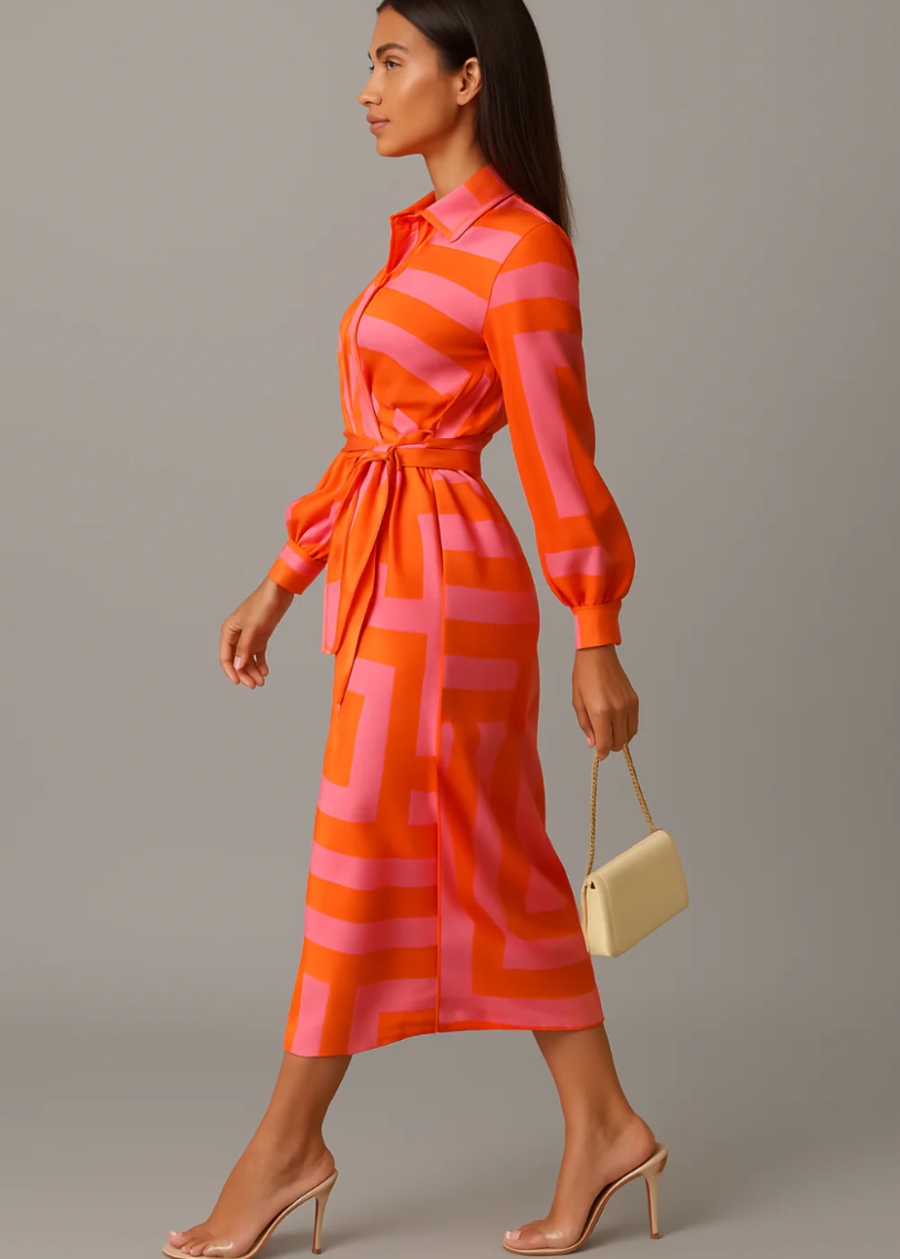 Miglena | Dynamic Dress with Accent