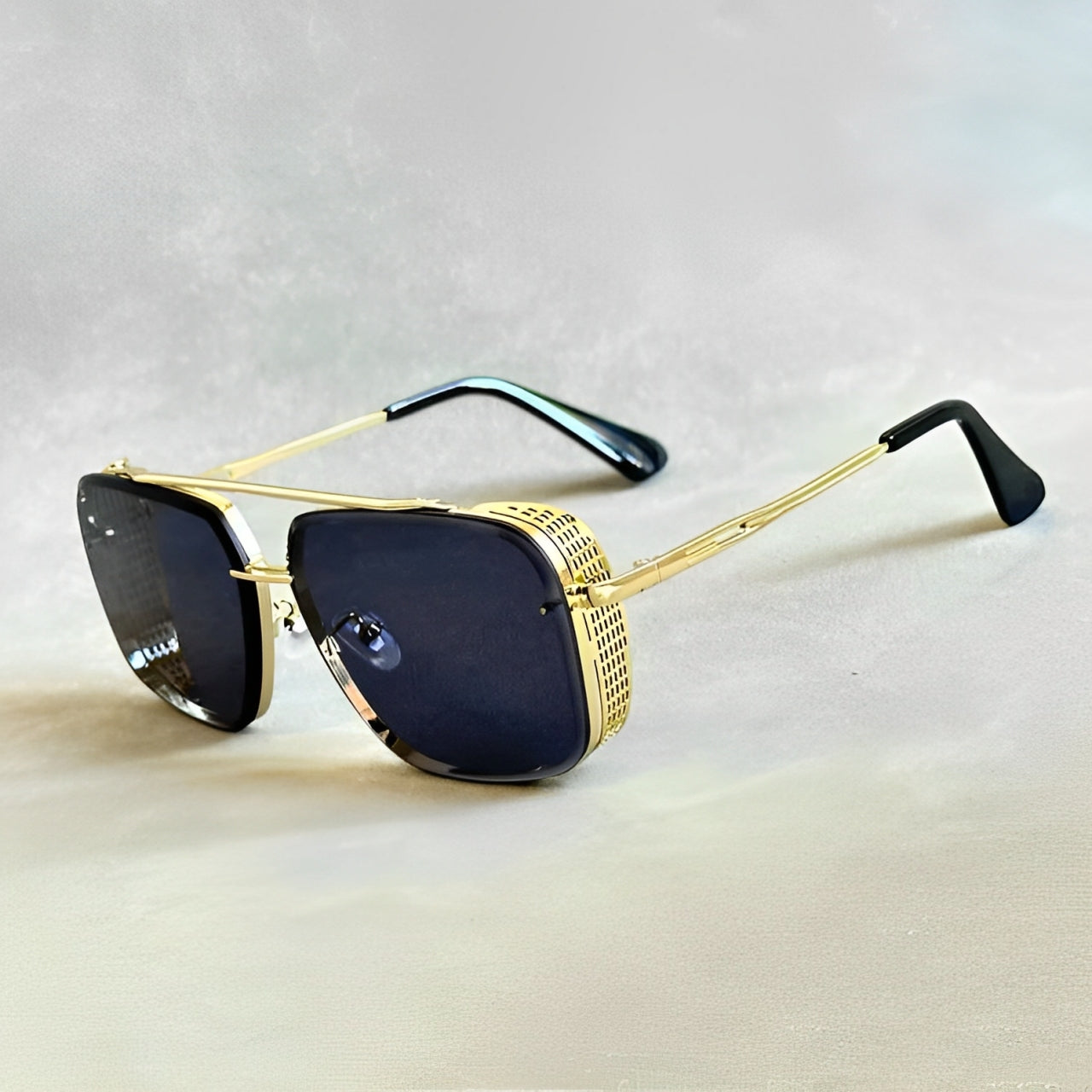 Gold Titanium Retro Built Aviators