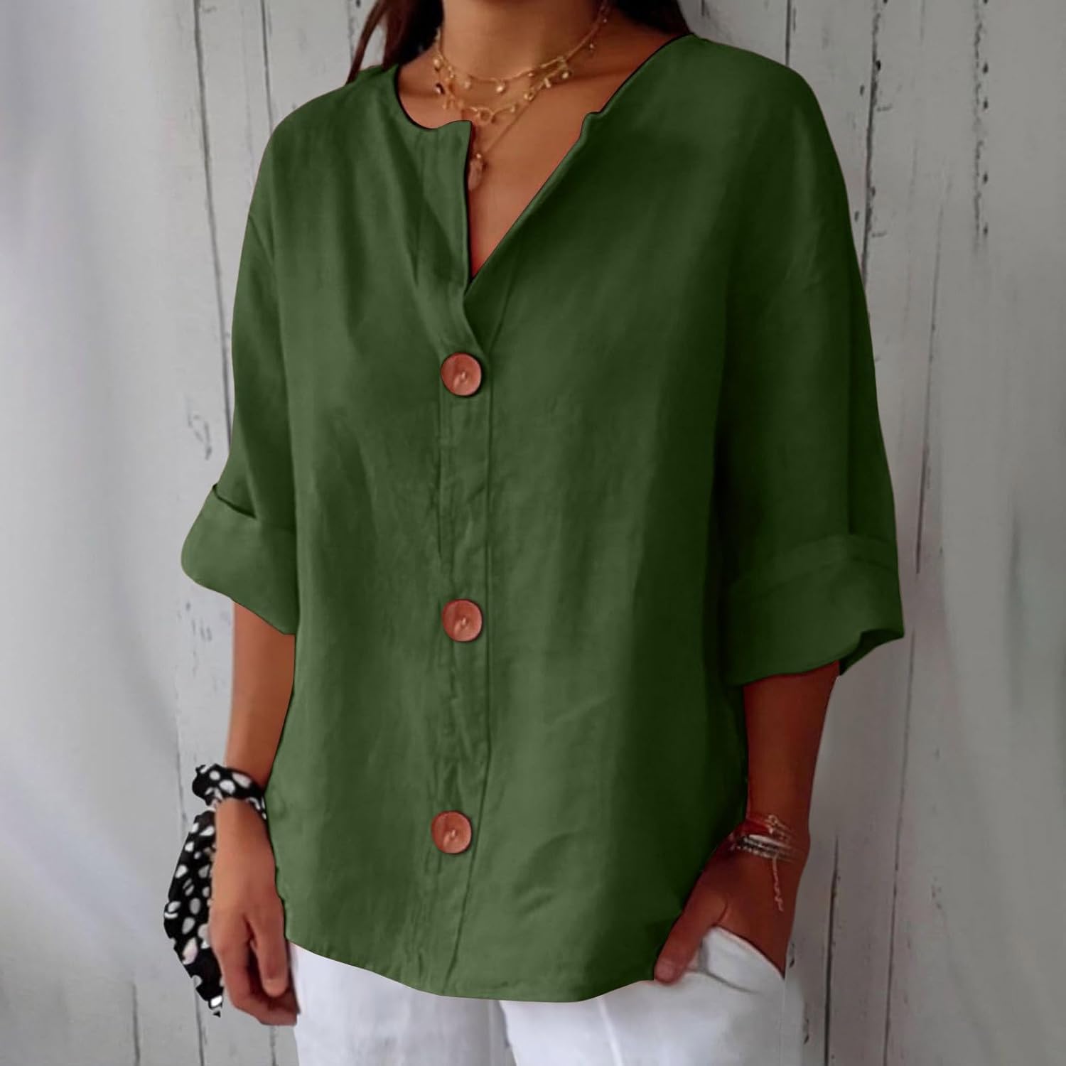 Clara | Relaxed Linen Blouse