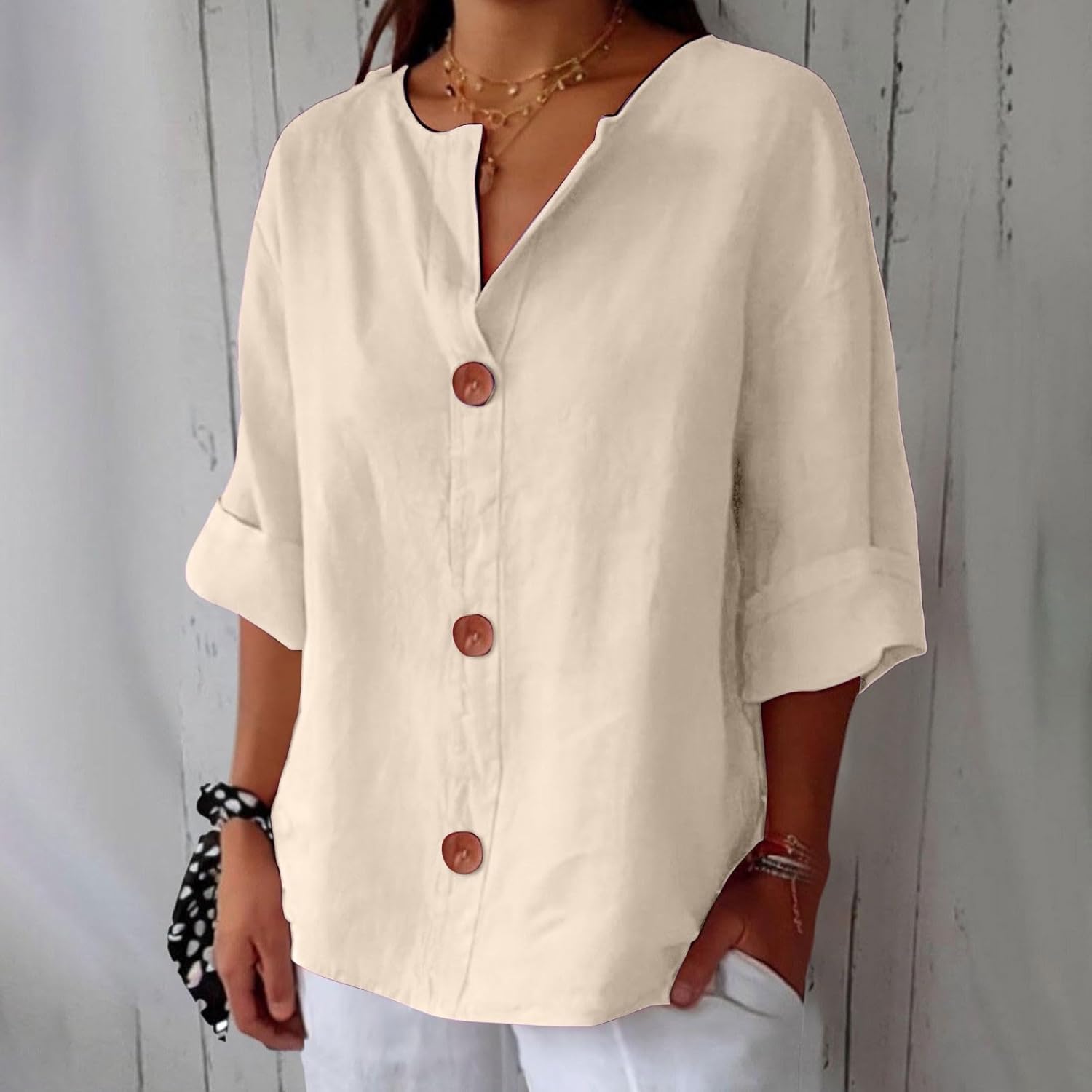 Clara | Relaxed Linen Blouse