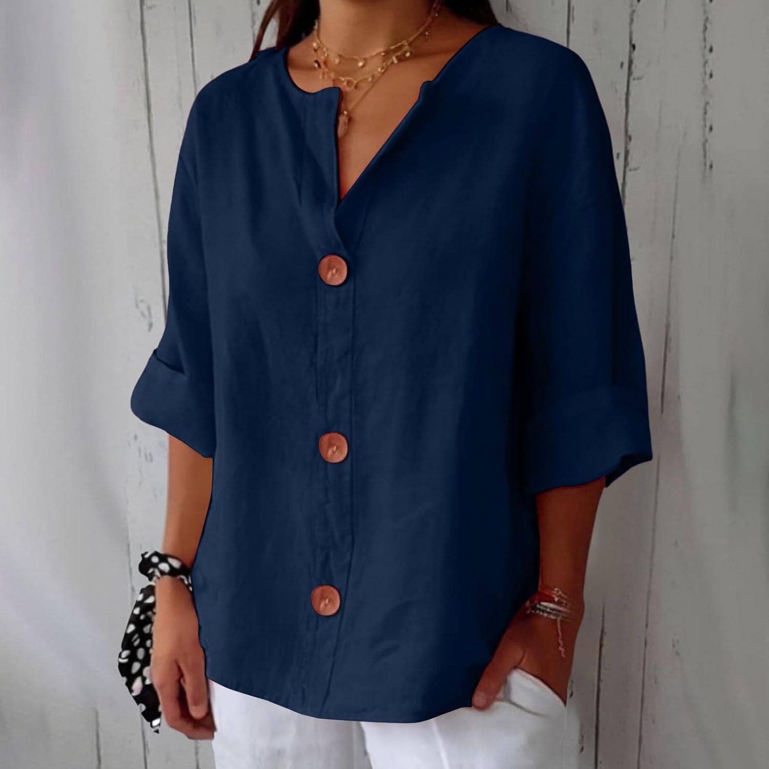 Clara | Relaxed Linen Blouse