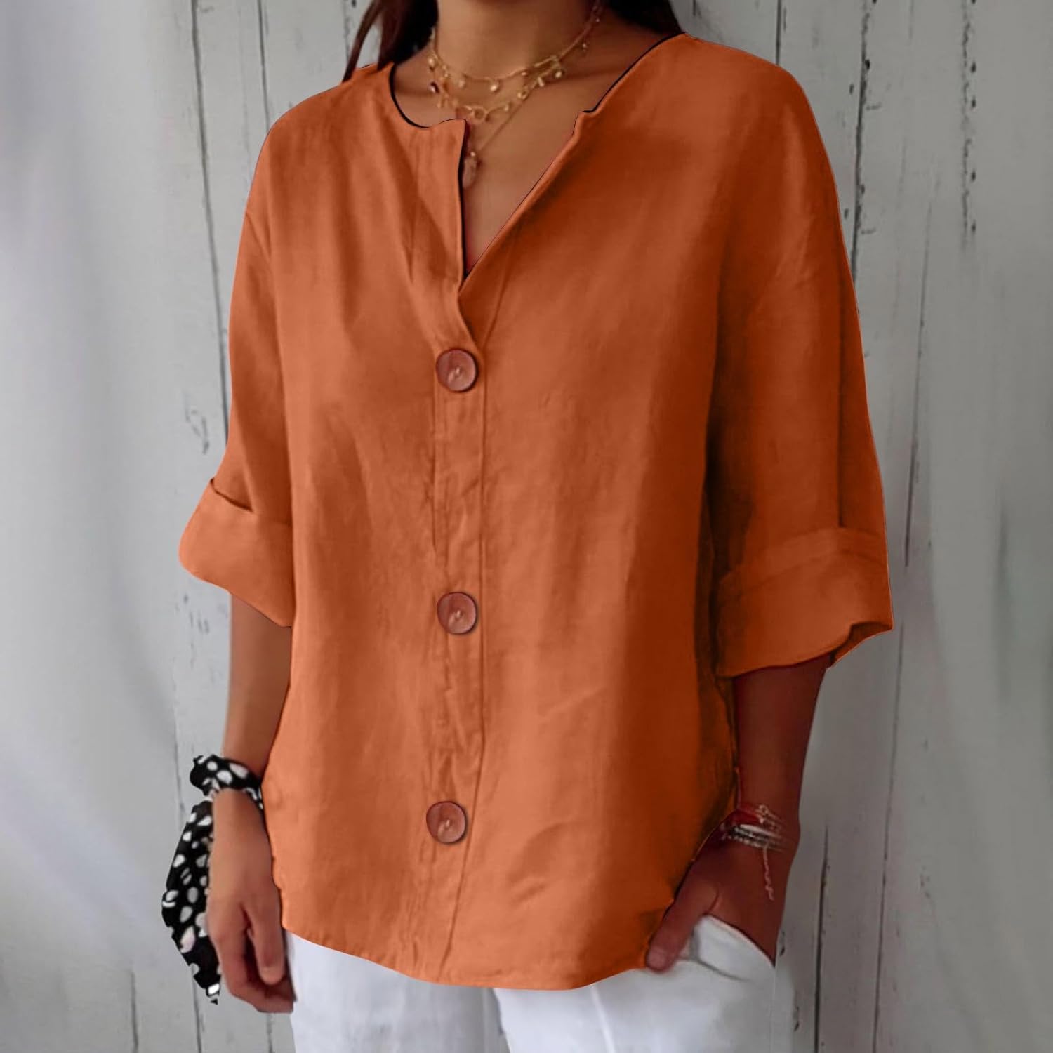 Clara | Relaxed Linen Blouse