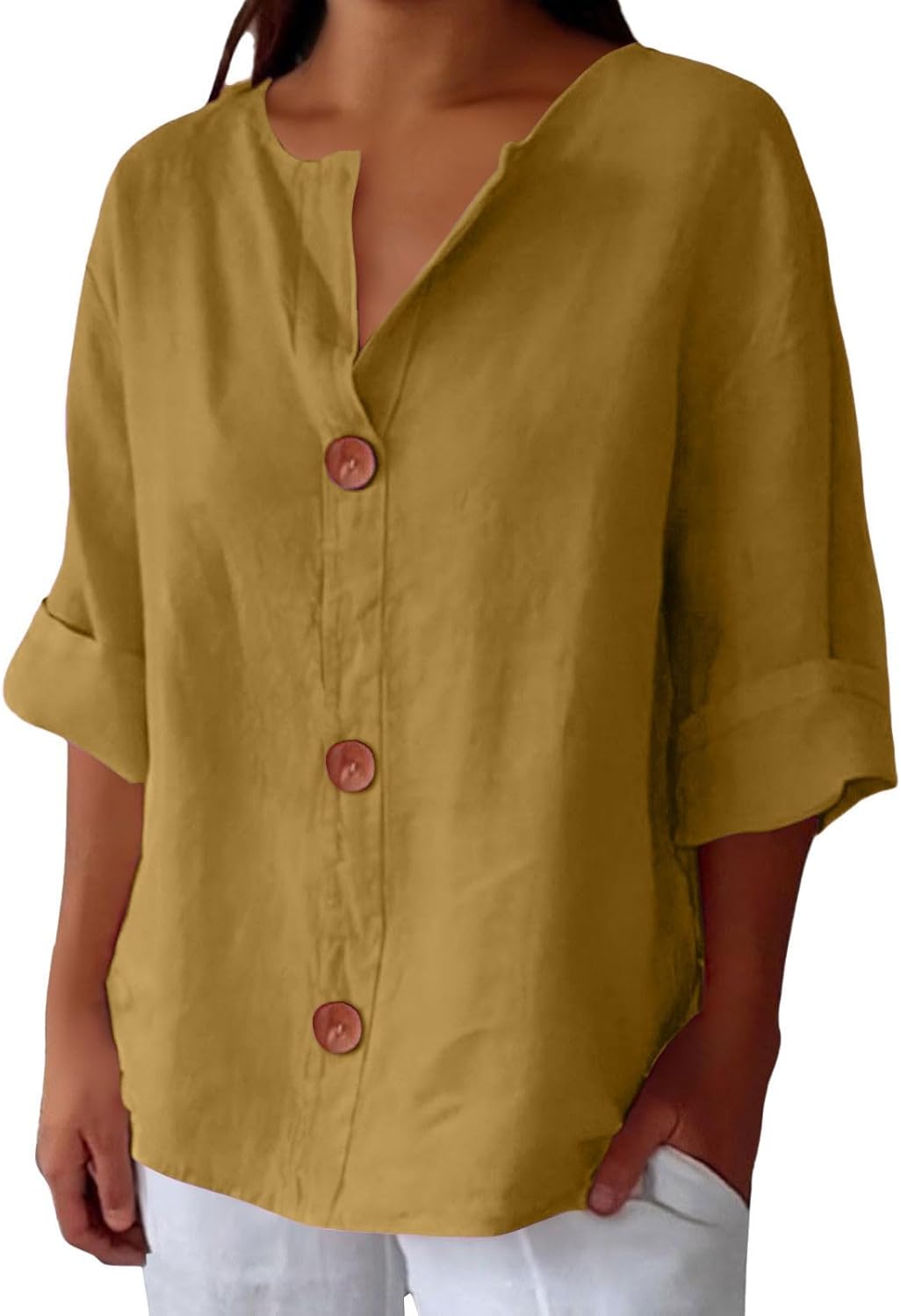 Clara | Relaxed Linen Blouse