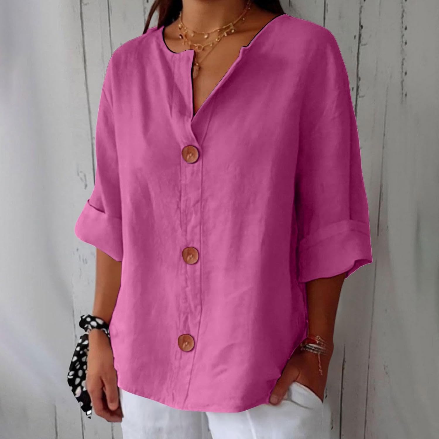 Clara | Relaxed Linen Blouse