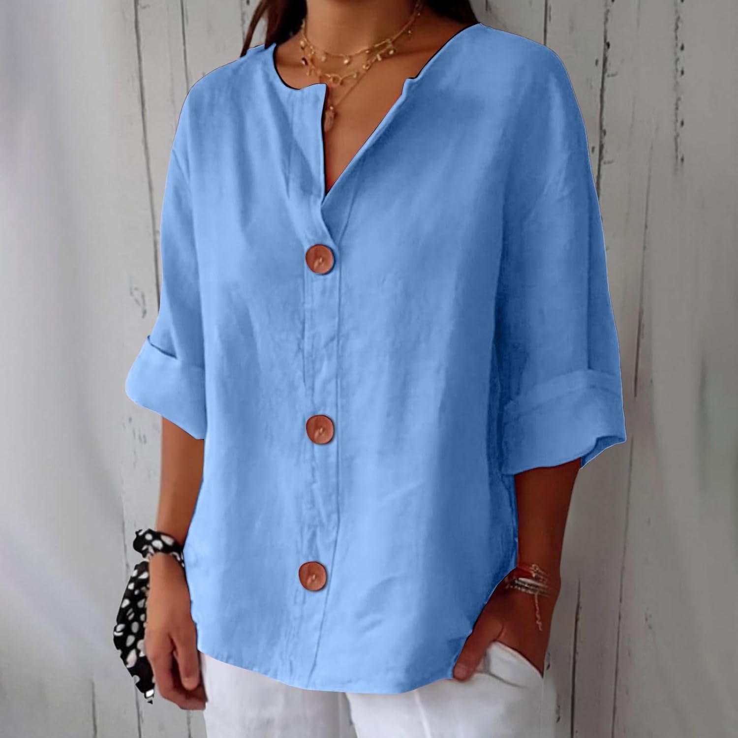 Clara | Relaxed Linen Blouse