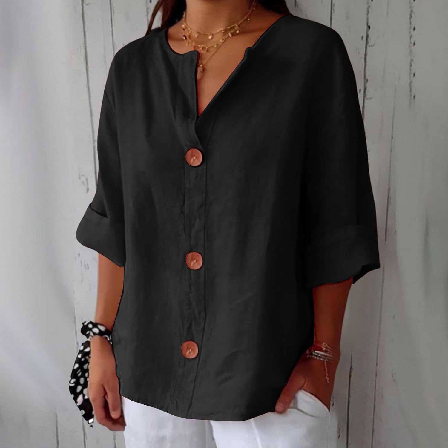Clara | Relaxed Linen Blouse
