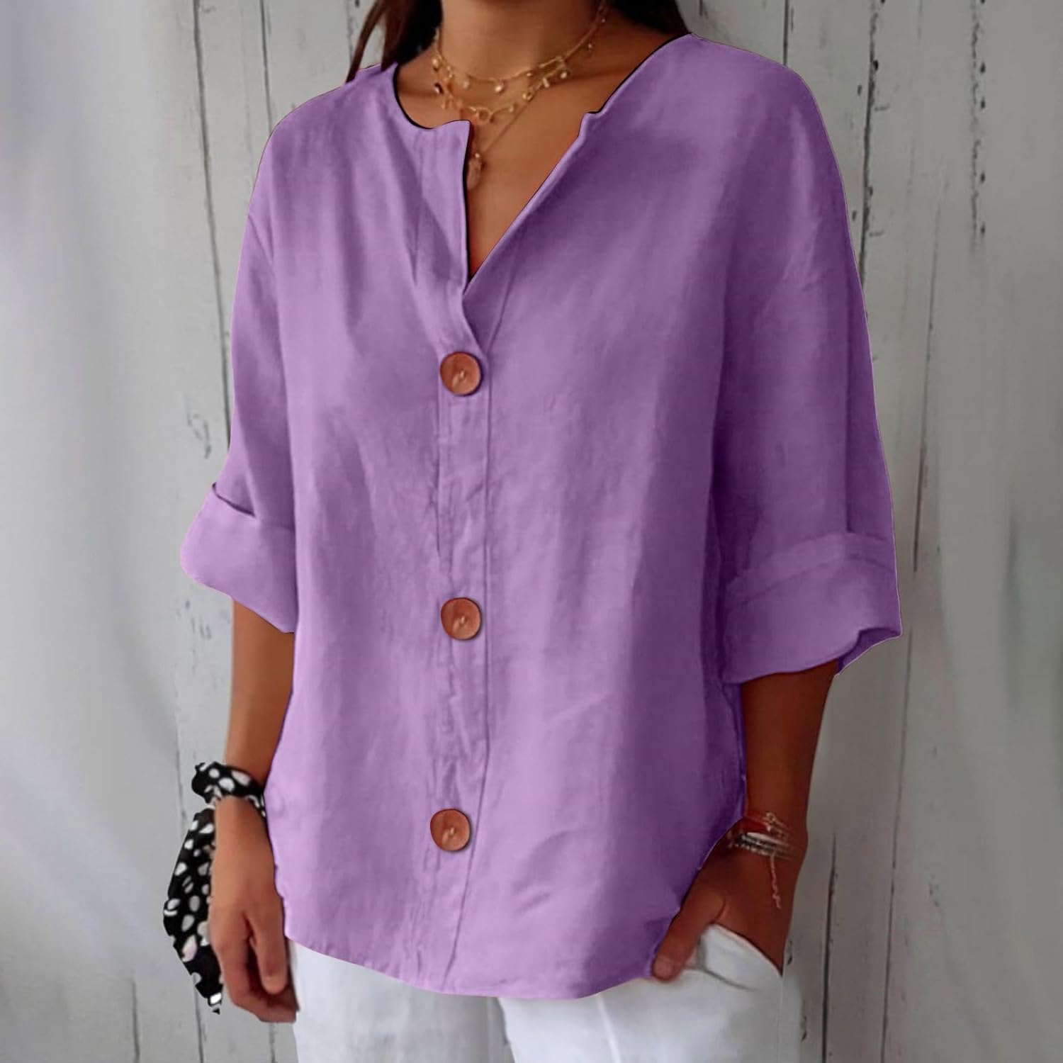 Clara | Relaxed Linen Blouse