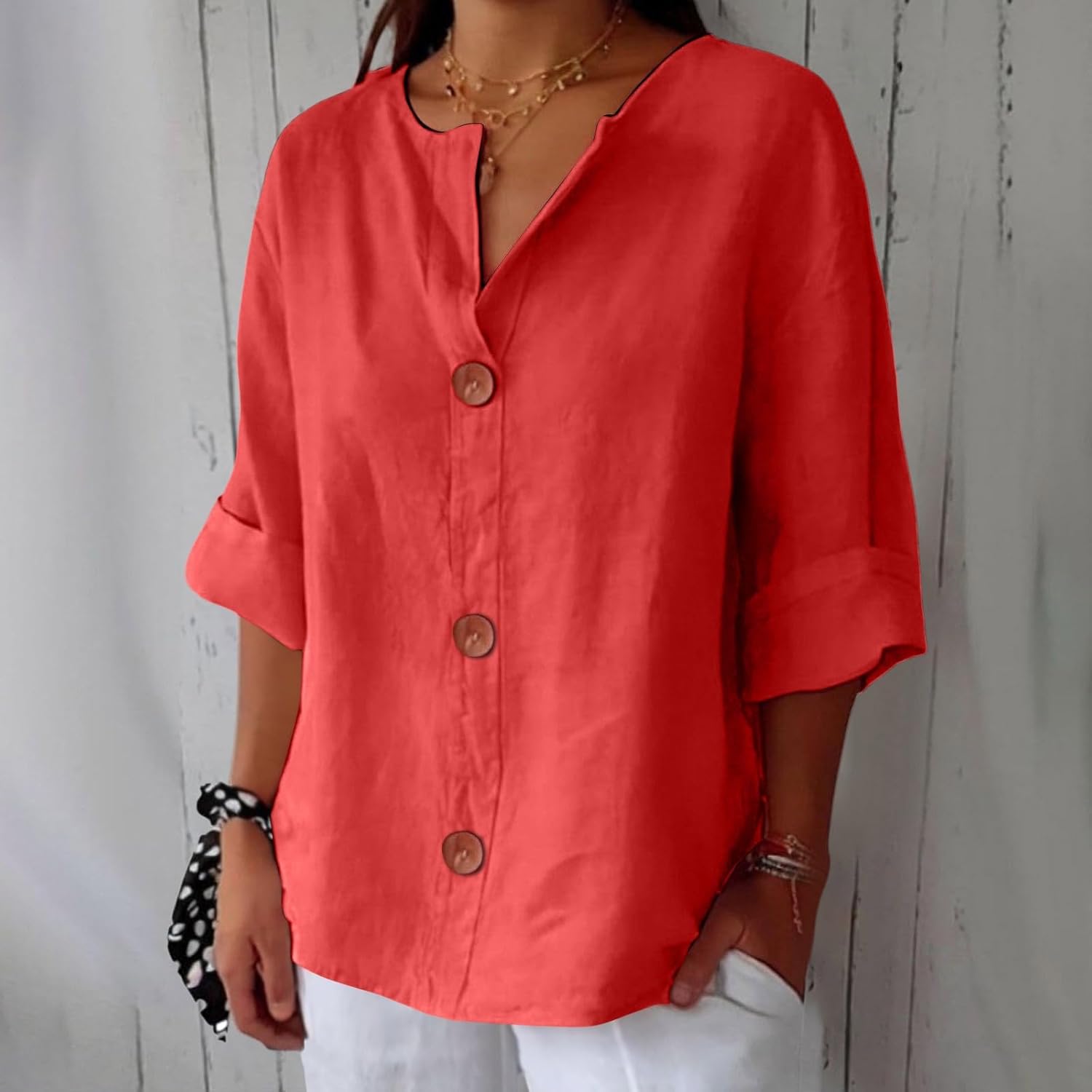 Clara | Relaxed Linen Blouse