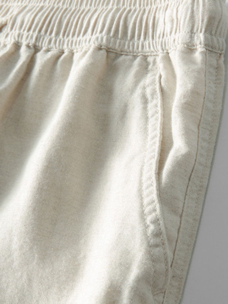 Geometric Jacquard Cuban Shirt & Straight Leg Linen Pants by Haven Hills