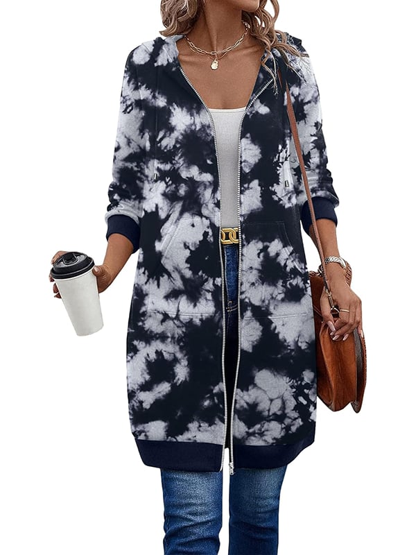 Haven Hills - Long Sleeve Hooded Sweater with Zipper
