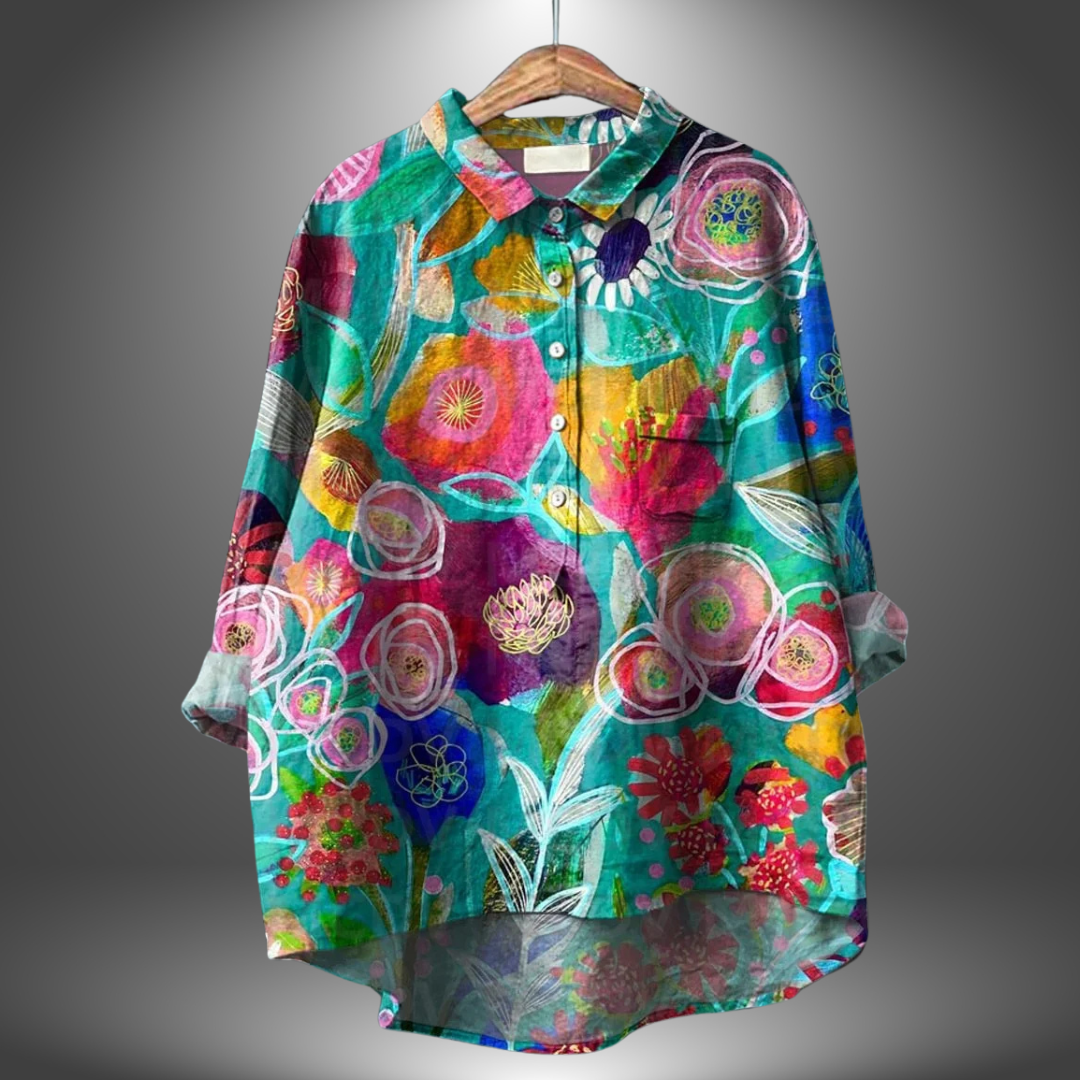 Virginia | Handmade Floral Blouse