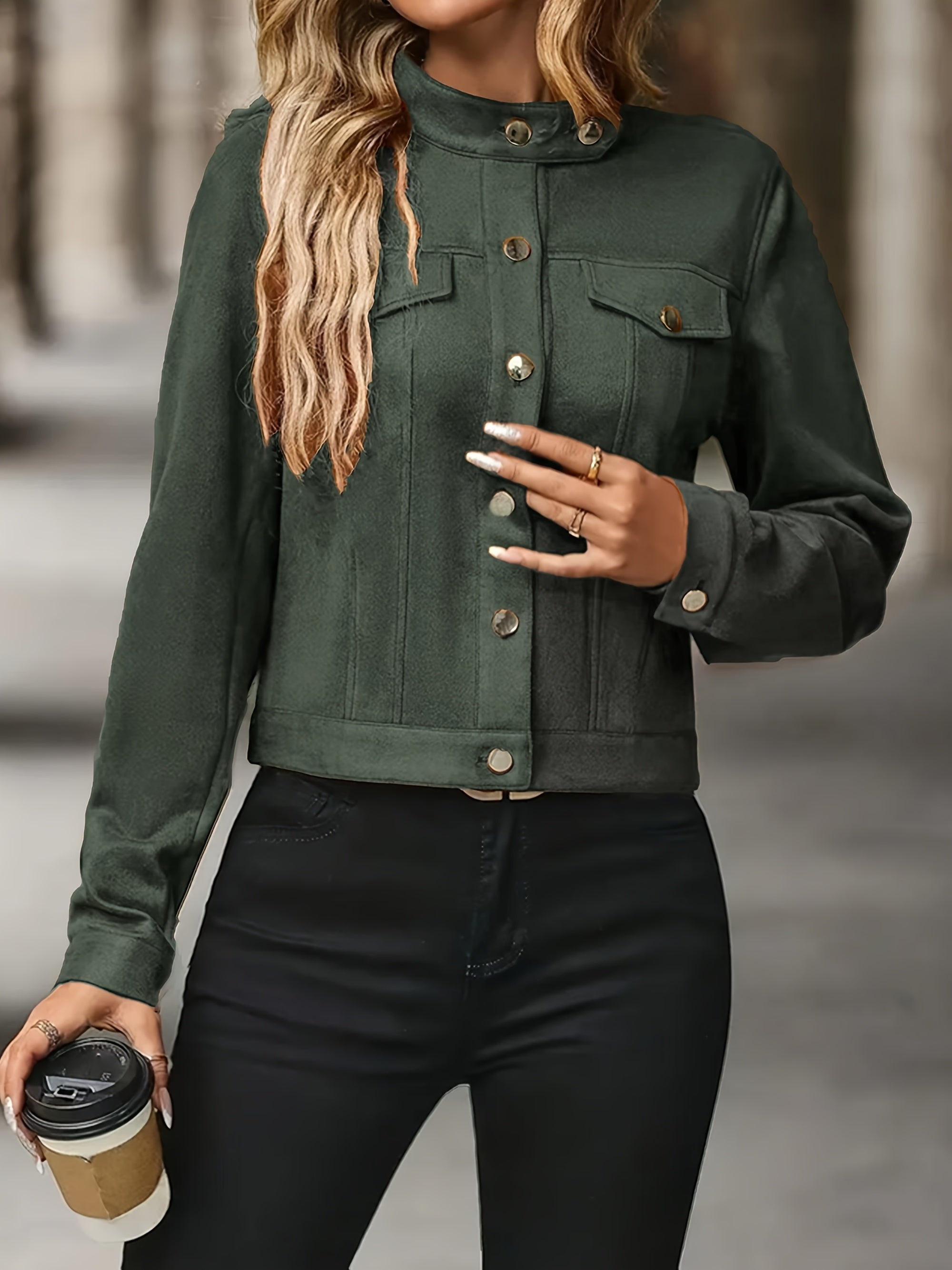 Vintage Jacket with Long Sleeves and Front Buttons by Haven Hills
