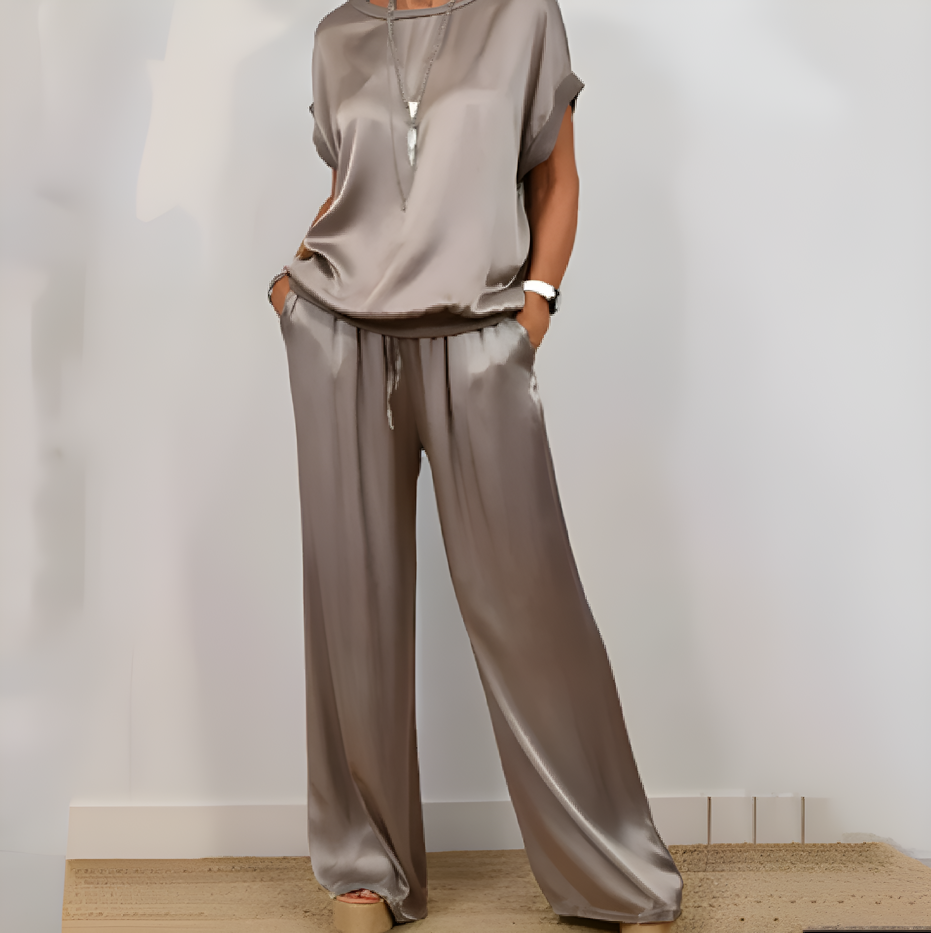 Alejandra - 2 Piece Satin Set