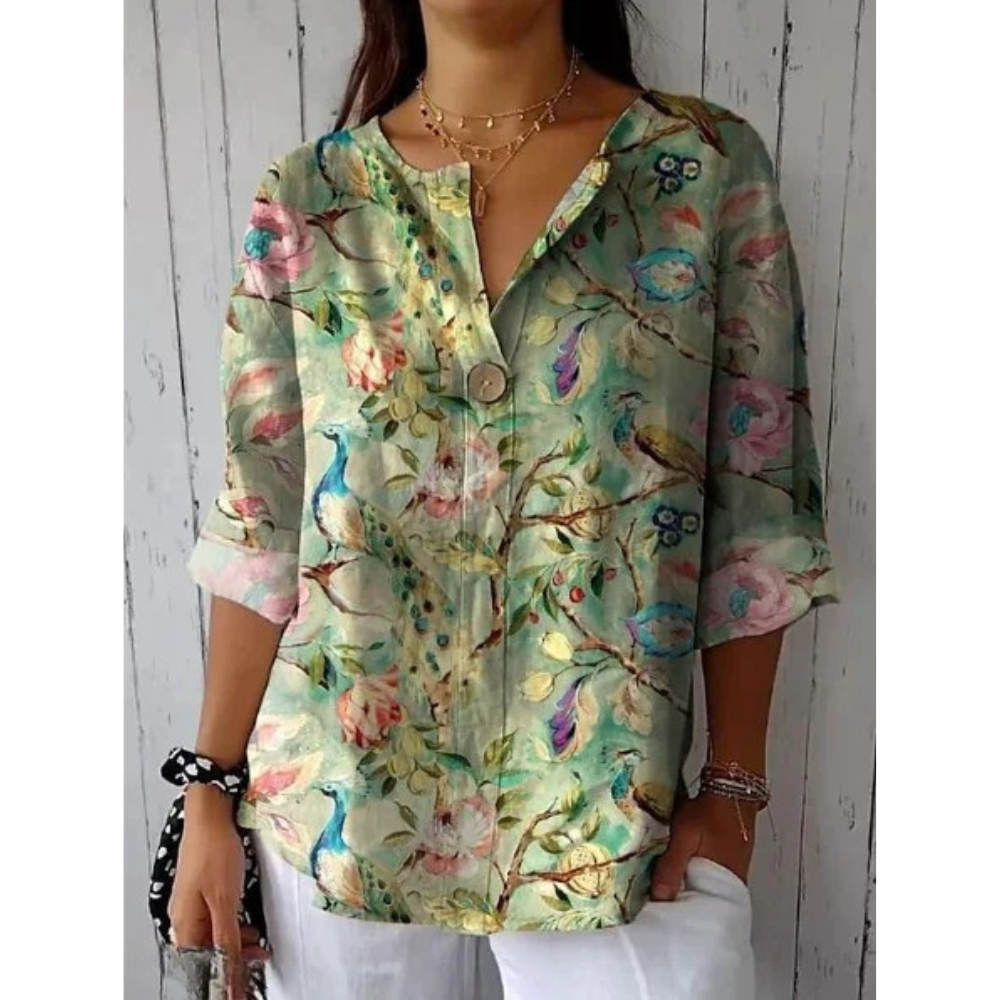 Arlene | Elegant blouse with floral print