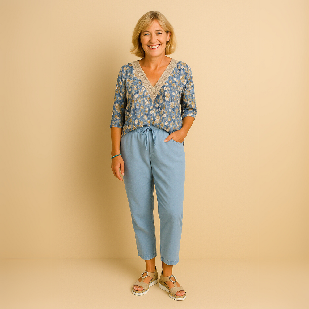Eloise | Casual linen blend pants
