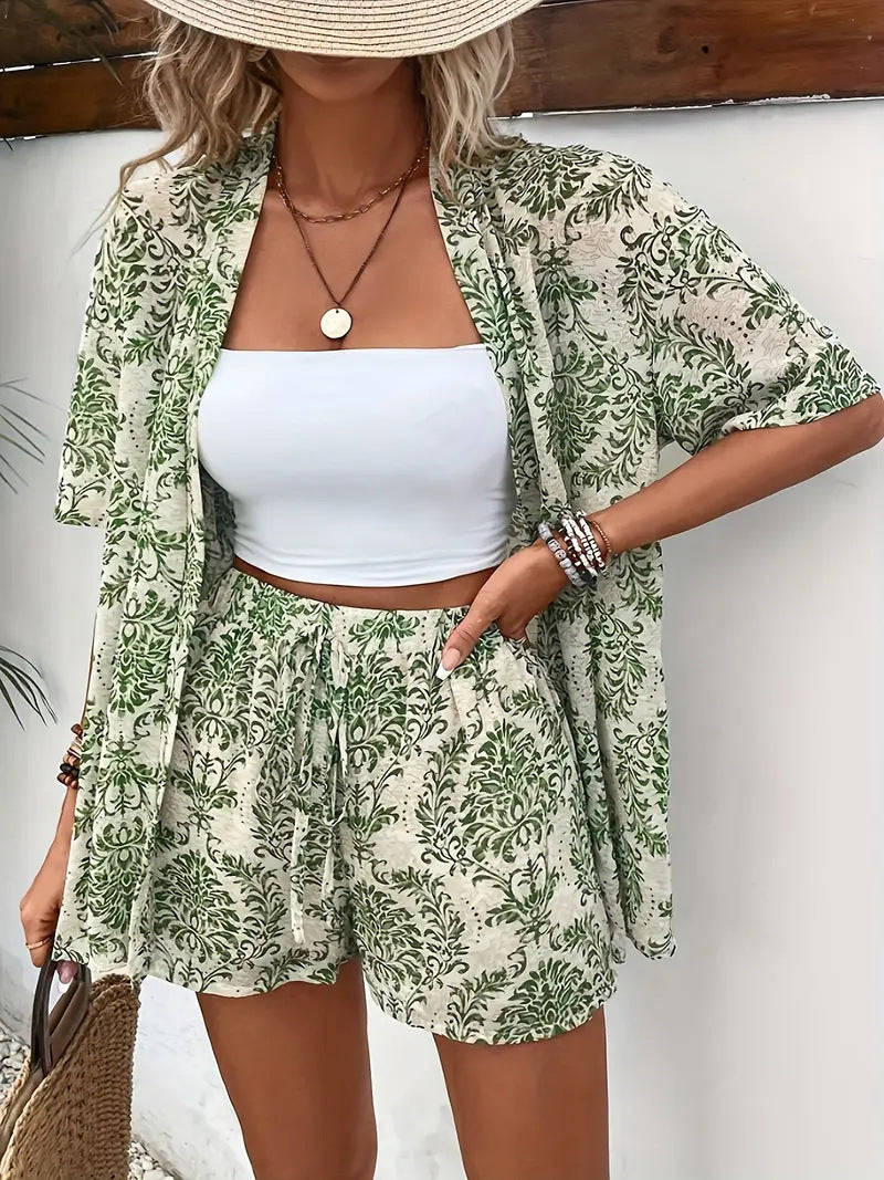 FANNIE™ – Floral Top & Shorts | Special Offer: 2nd Set – 50% OFF