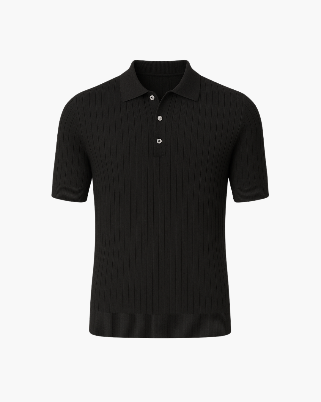 Donte - Short-Sleeved Knitted Polo Shirt