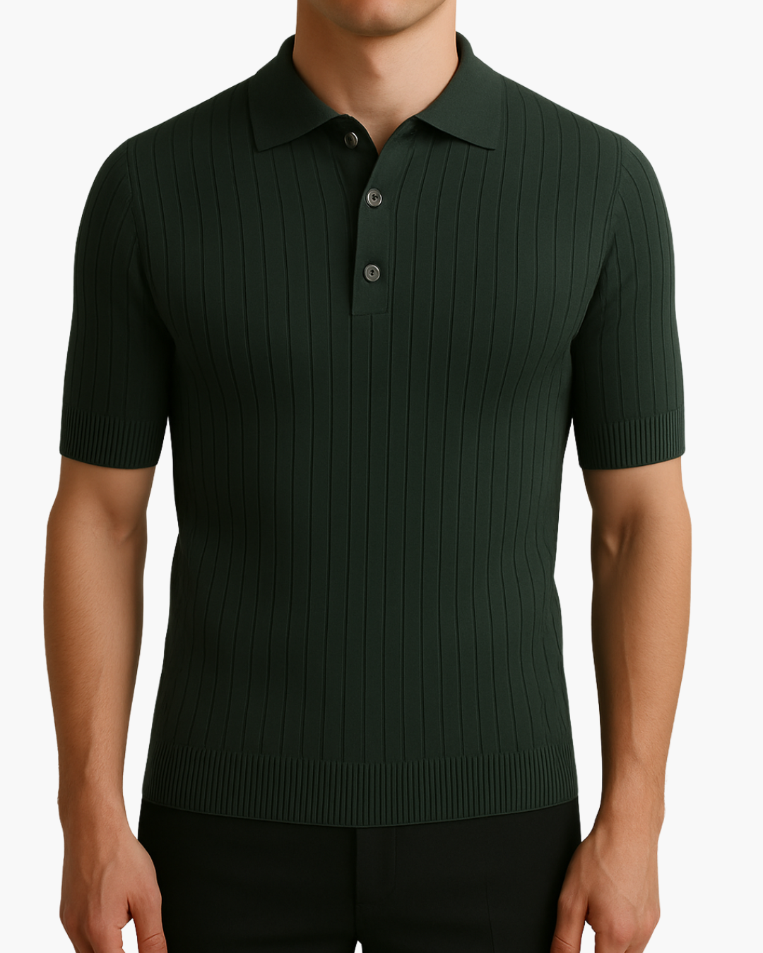 Donte - Short-Sleeved Knitted Polo Shirt