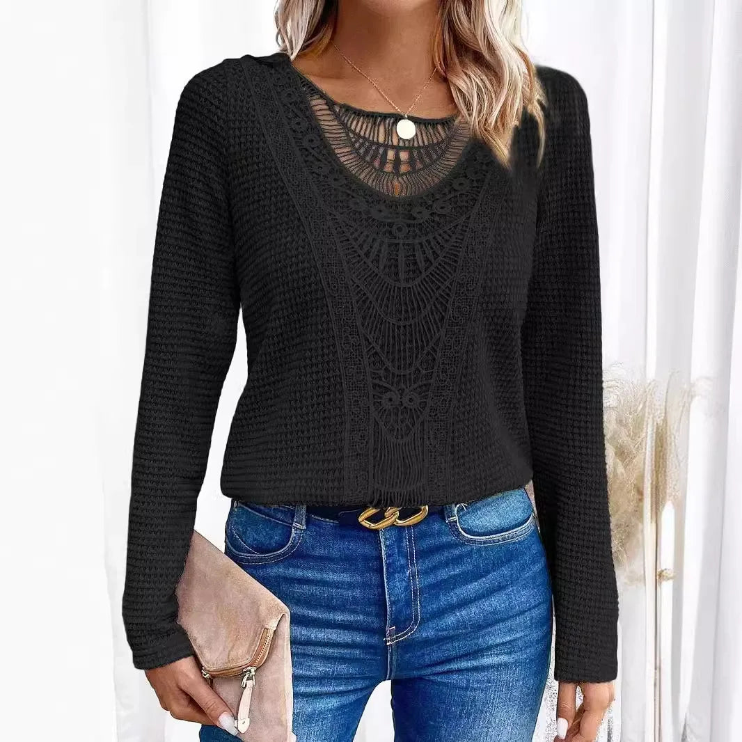 Mel | Sweater with boho pattern