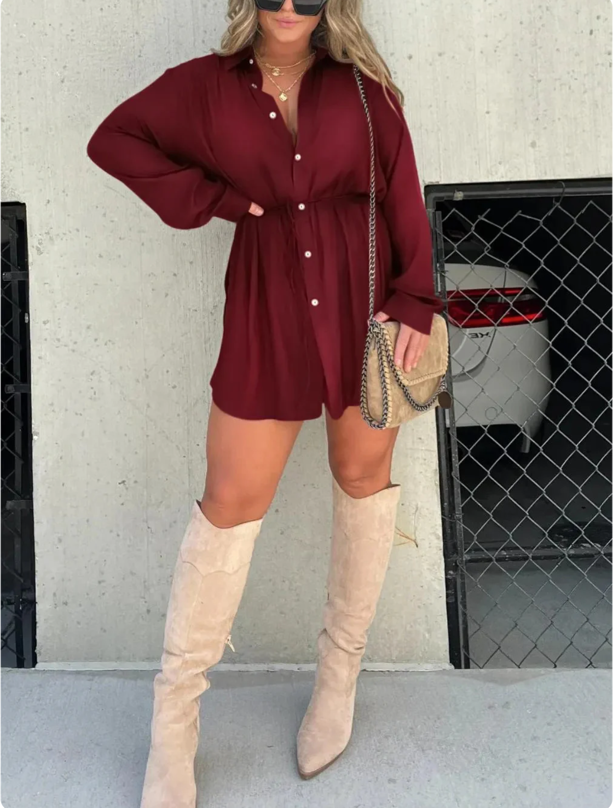 Jessica | Modern Satin Romper Dress