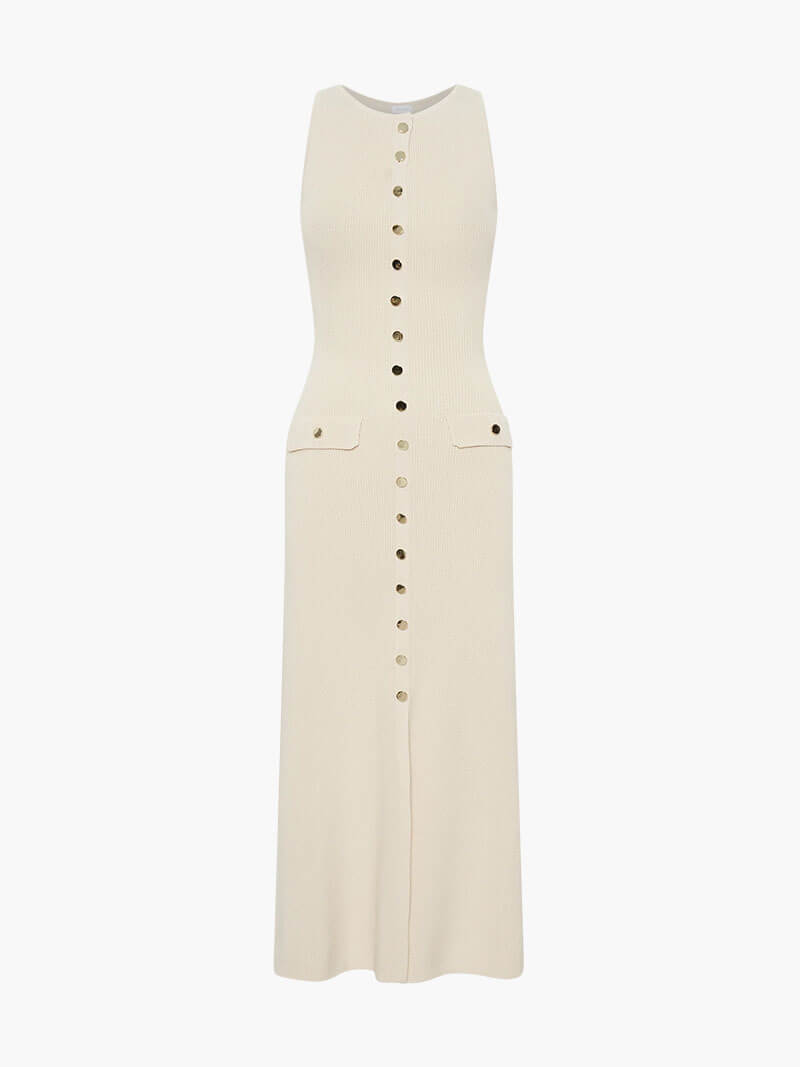 Elisa | Maxi Dress with Golden Details