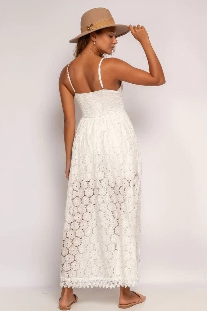 Nina™ Chic White Ibiza Dress