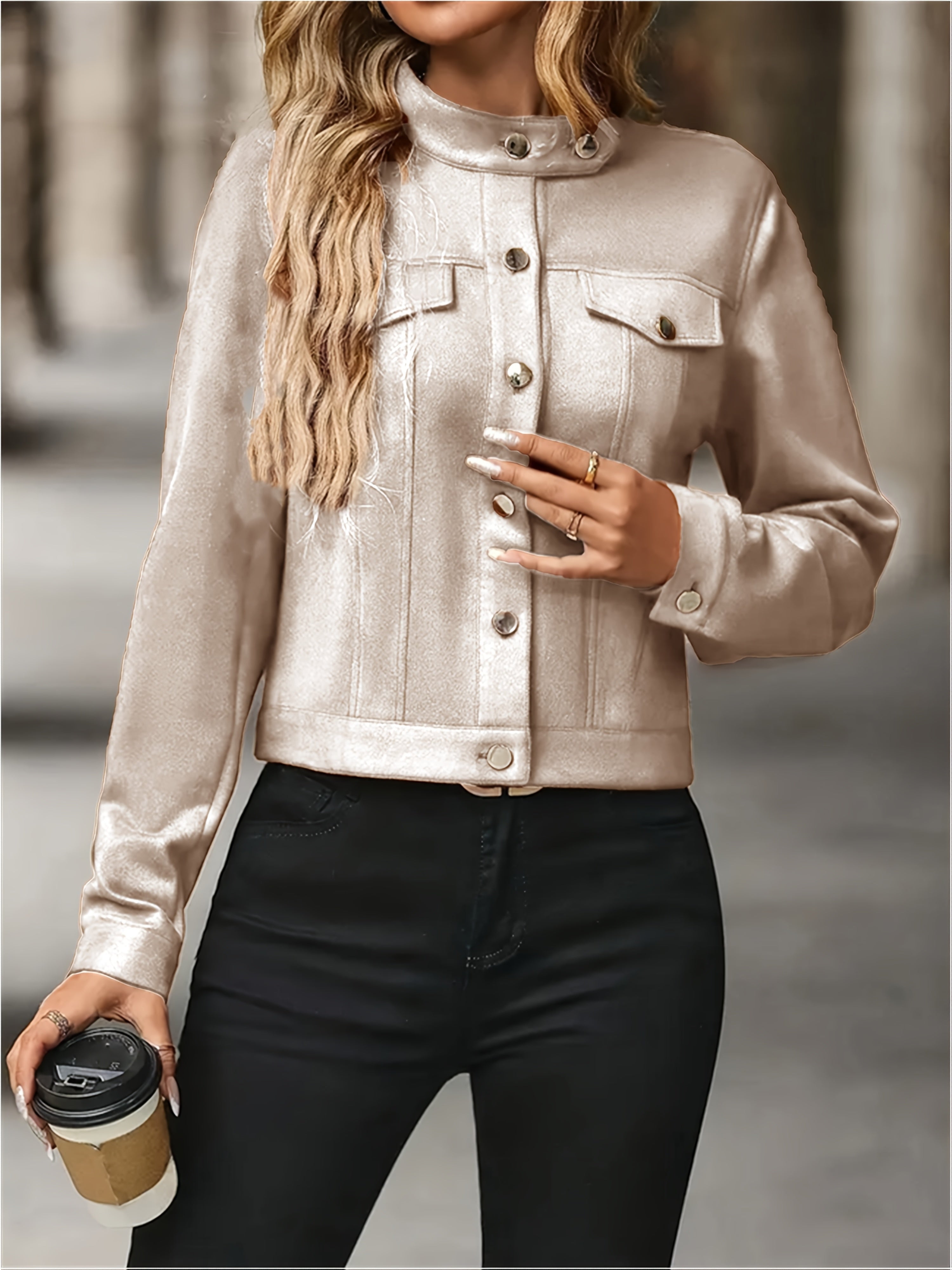 Vintage Jacket with Long Sleeves and Front Buttons by Haven Hills