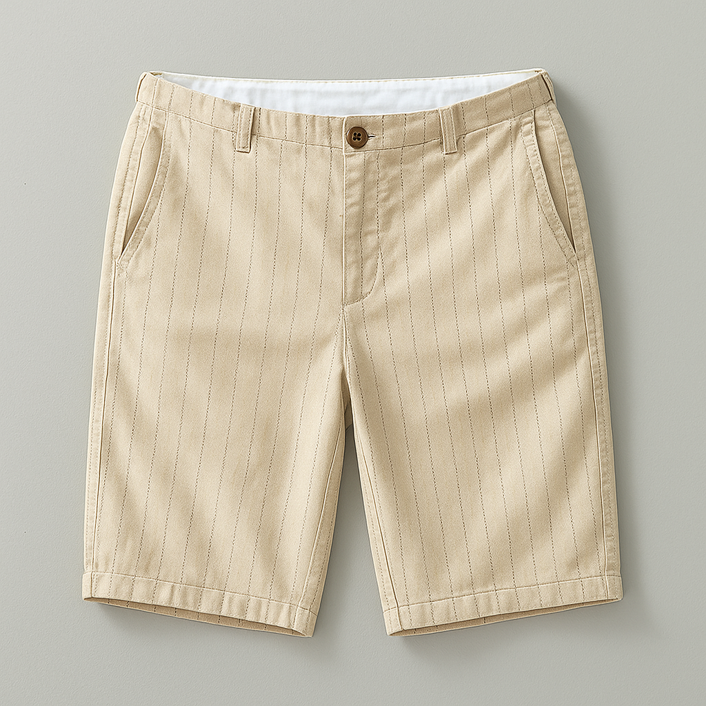 Mercer Pinstripe Linen Shorts
