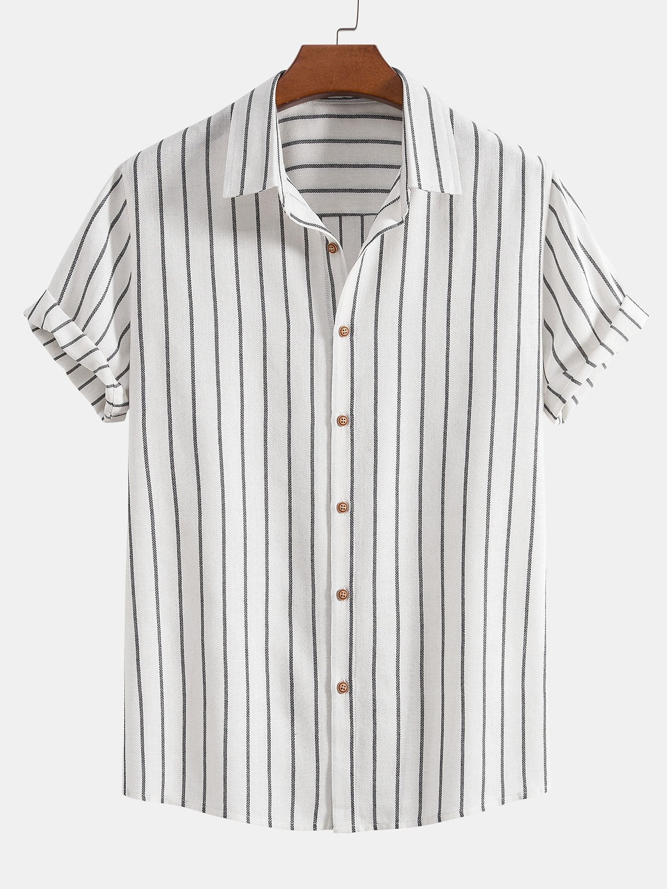 Striped Shirt & Relaxed Trousers Set
