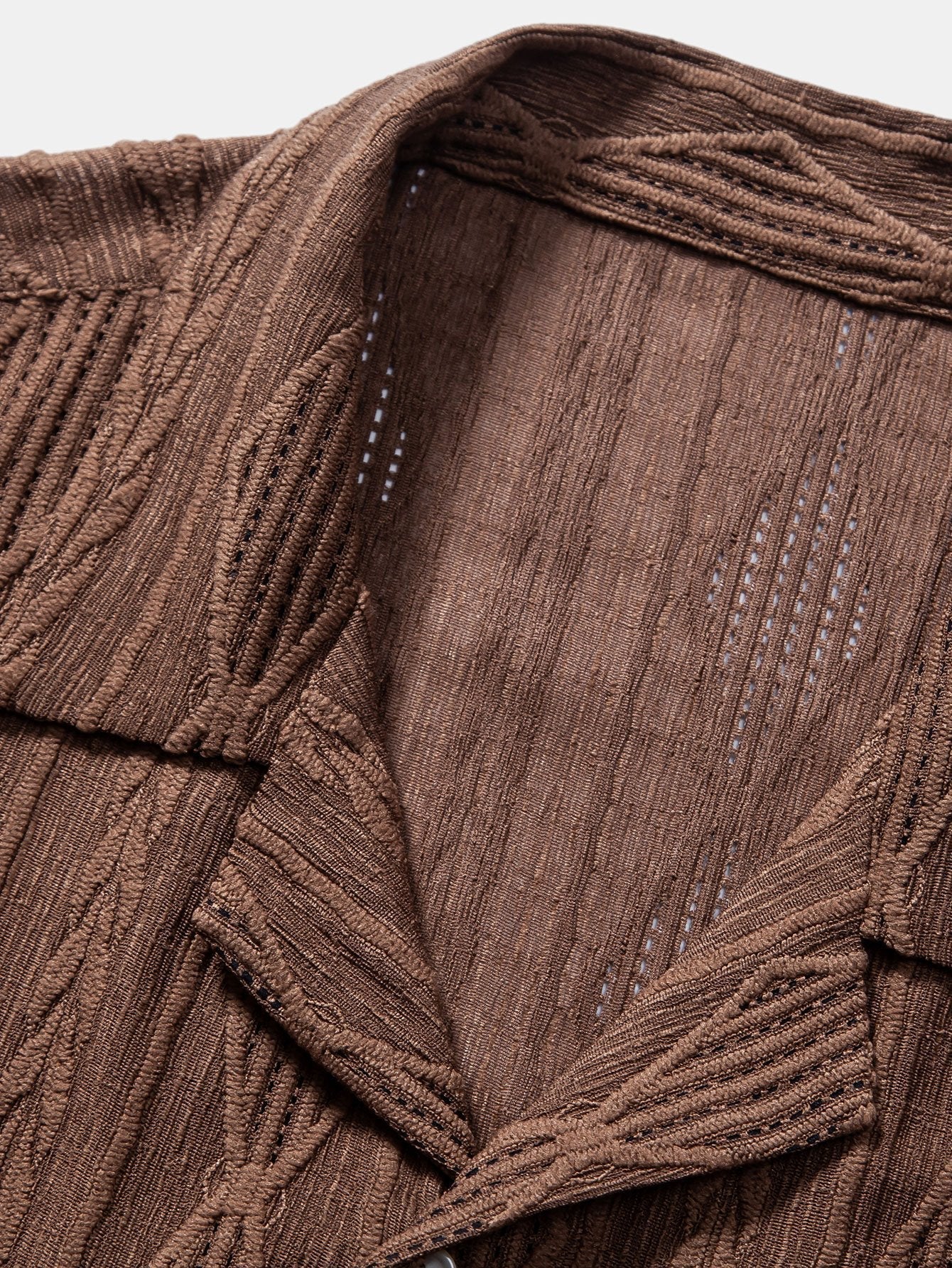 Geometric Jacquard Cuban Shirt & Straight Leg Linen Pants by Haven Hills