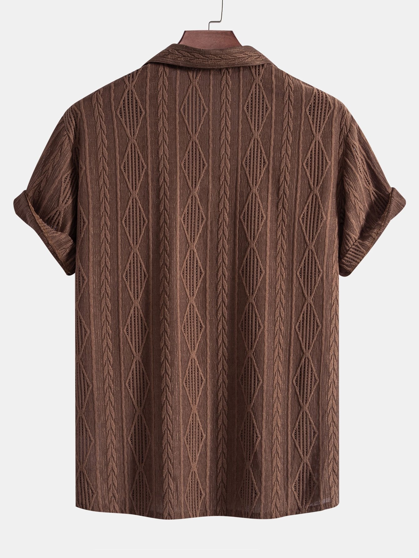 Geometric Jacquard Cuban Shirt & Straight Leg Linen Pants by Haven Hills