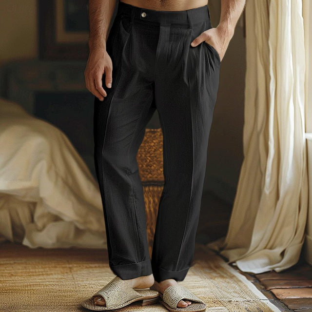 Broce Linen Trousers by Haven Hills