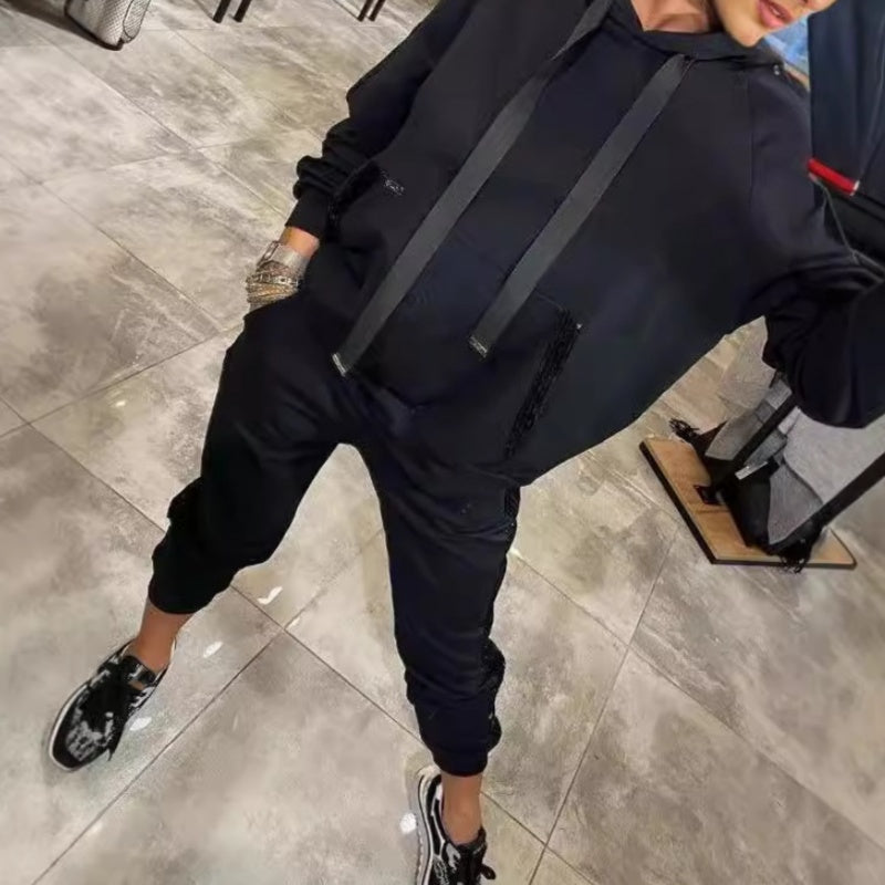 Sofía - 2-Piece Set: Hooded Sweatshirt with Drawstring + Pants