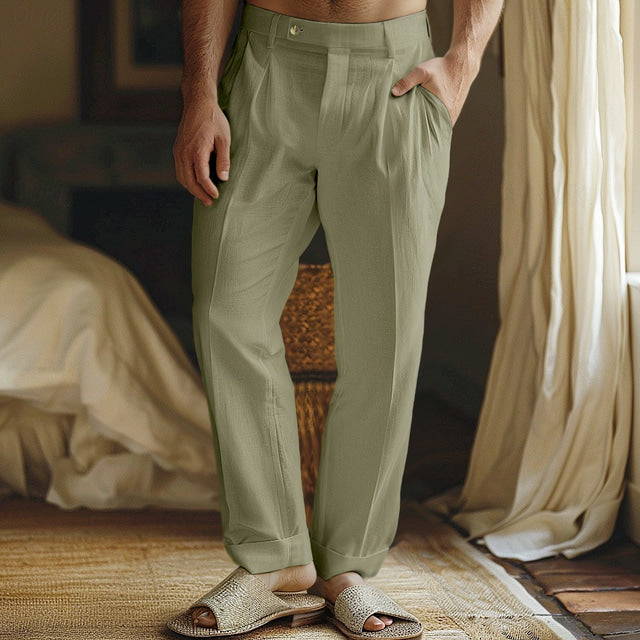 Broce Linen Trousers by Haven Hills