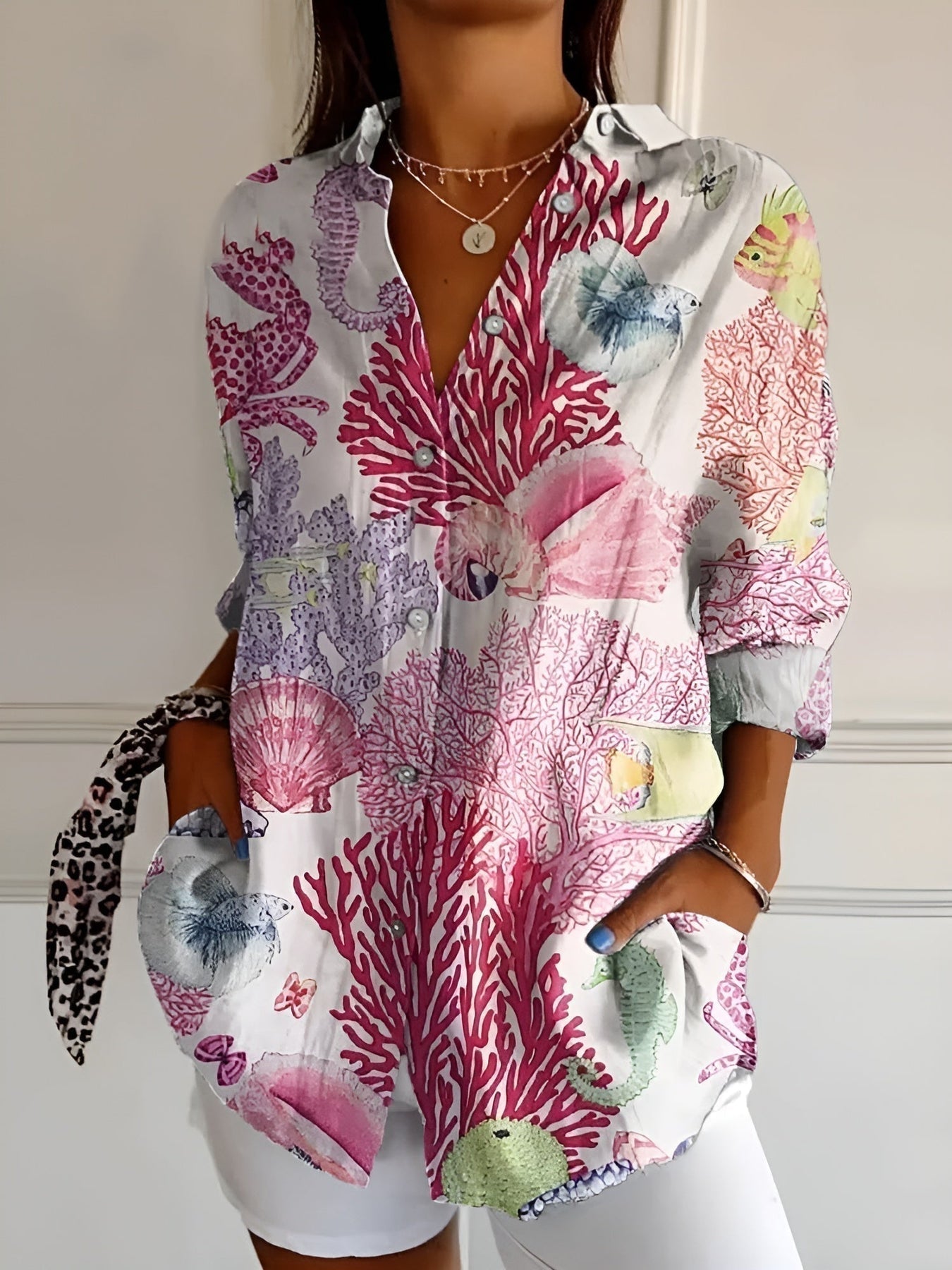 Haven Hills – Artistic Escape Button-Up Shirt